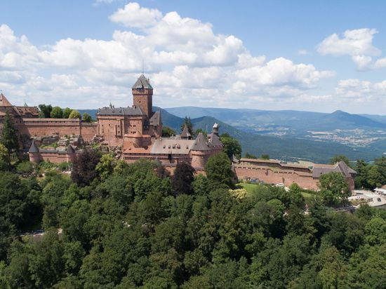 Luftbild der Hohkönigsburg