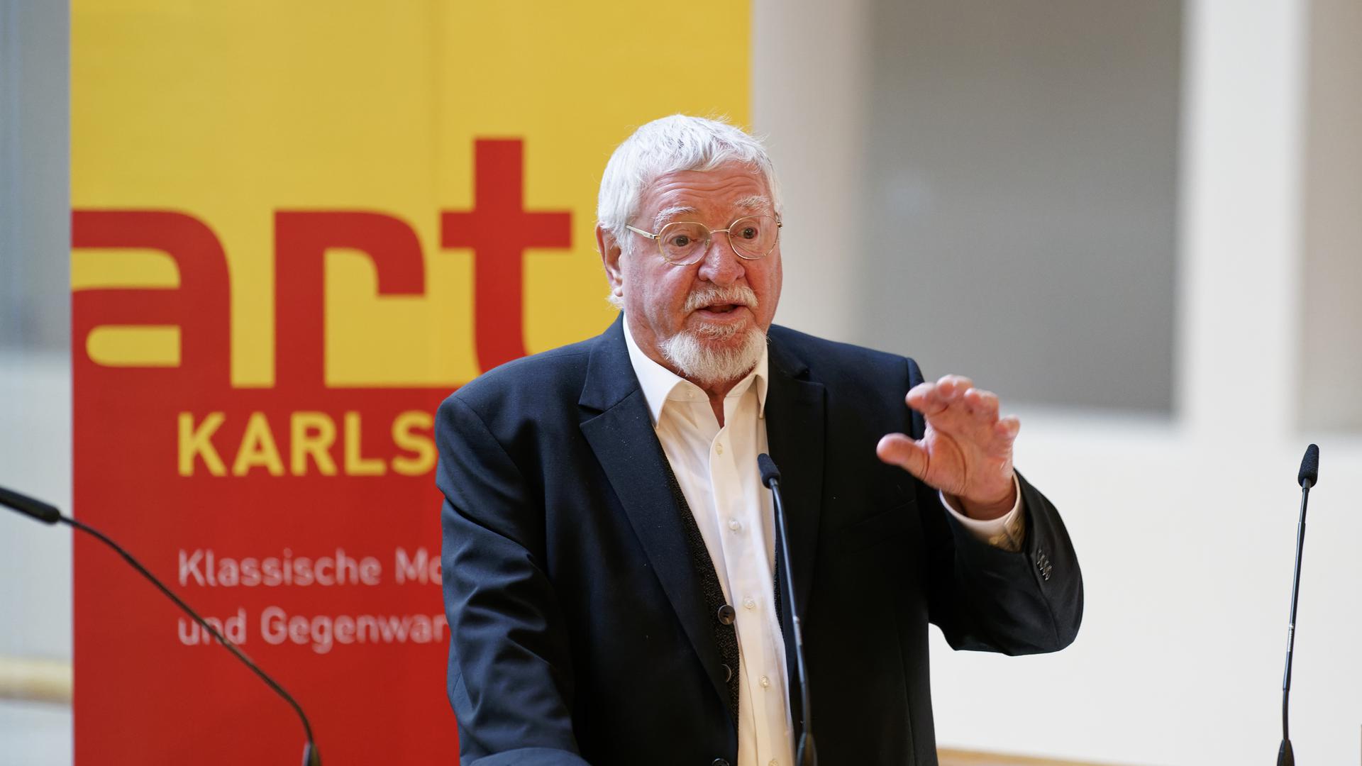 Ewald Karl Schrade beim Art Soirée der Art Karlsruhe in Berlin am 4. Oktober 2022 