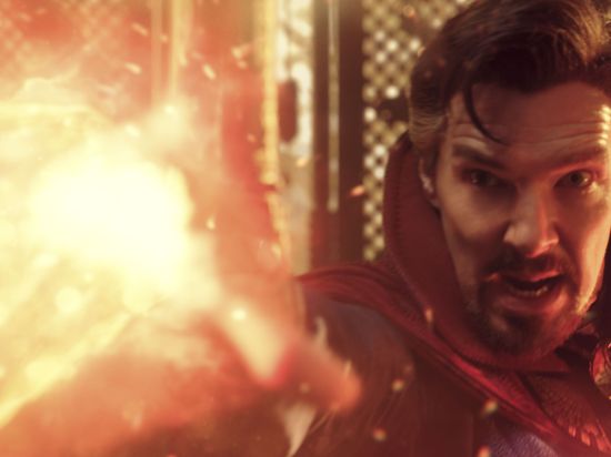 Benedict Cumberbatch as Dr. Stephen Strange in Marvel Studios' DOCTOR STRANGE IN THE MULTIVERSE OF MADNESS. Photo courtesy of Marvel Studios. ©Marvel Studios 2022. All Rights Reserved.