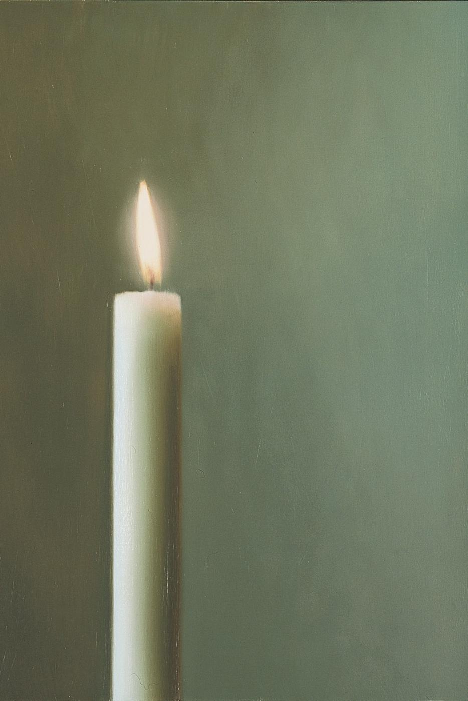 Das Gemälde „Die Kerze“ (1982) aus der Sammlung Frieder Burda