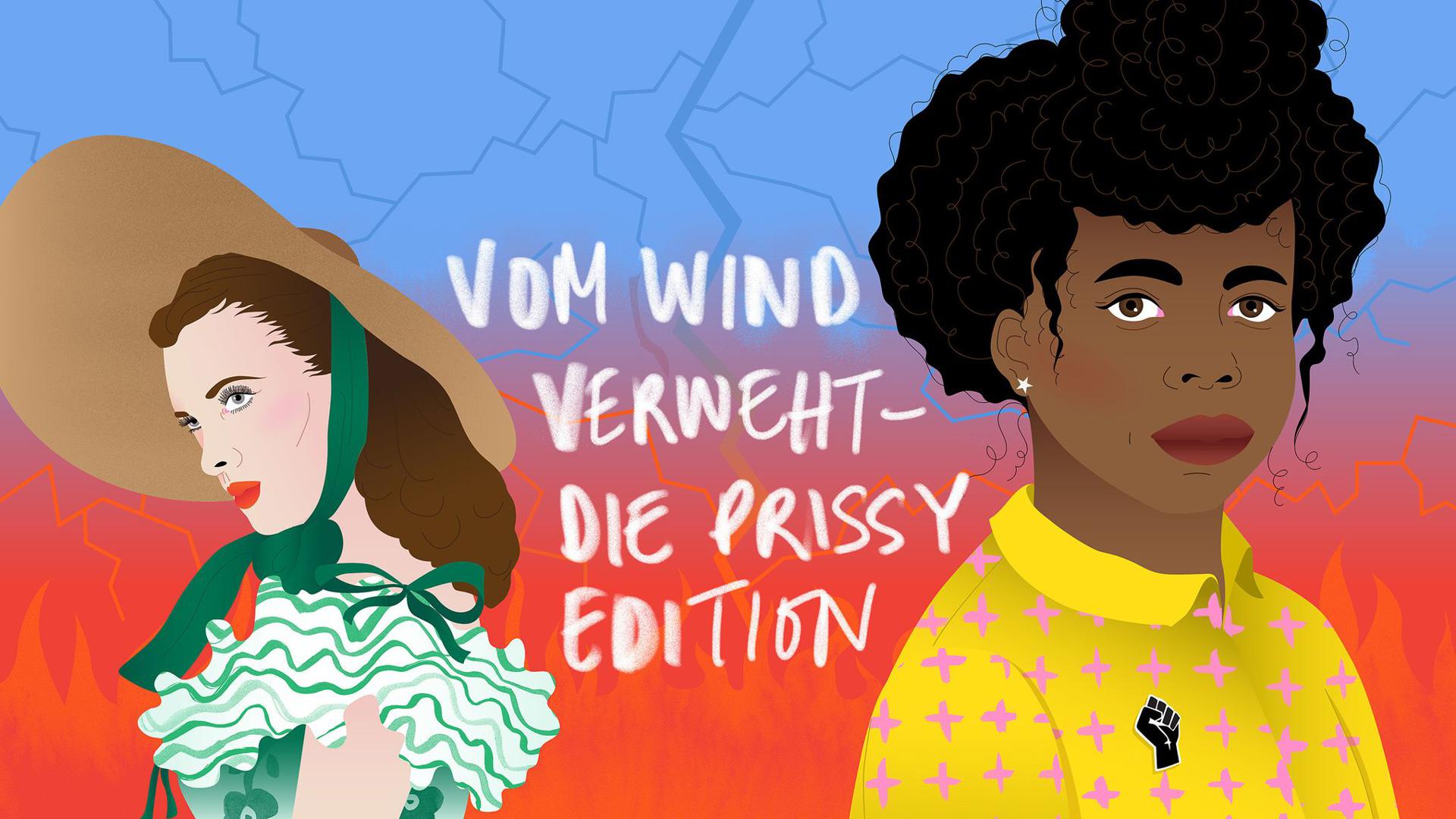 „Vom Wind verweht - Die Prissy Edition“: ein schwarzes Kindermädchen steht im Vordergrund.