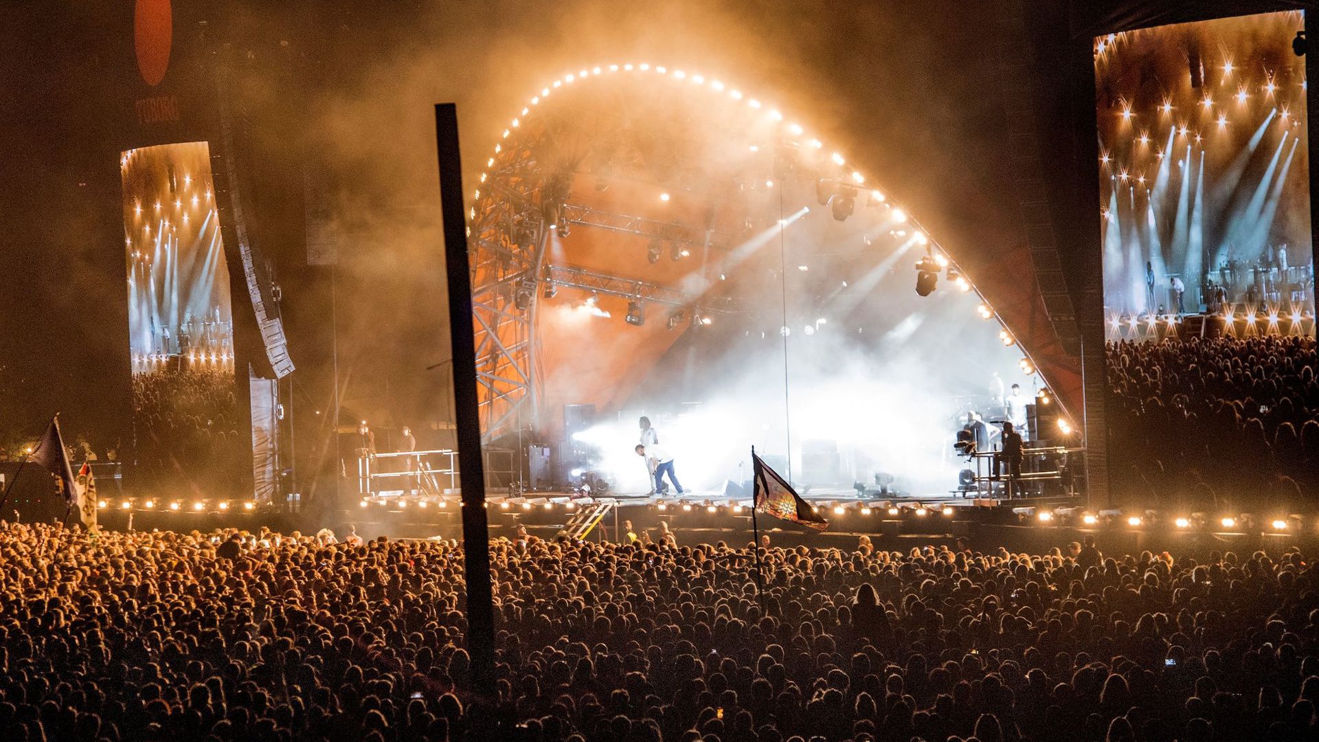 Menschenmassen beim Roskilde Festival 2018.