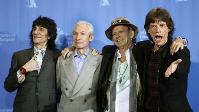 Die Rolling Stones - Ron Wood (l-r), Charlie Watts, Keith Richards und Mick Jagger - 2008 in Berlin. Wie geht es weiter mit der Band?