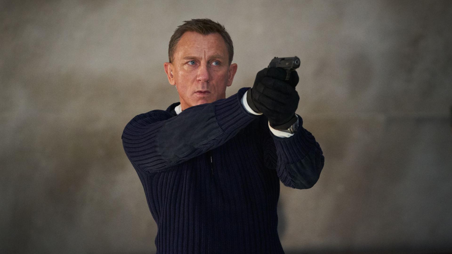 Daniel Craig als James Bond in der Szene eines Trailers zum James-Bond-Film „Keine Zeit zu sterben“.