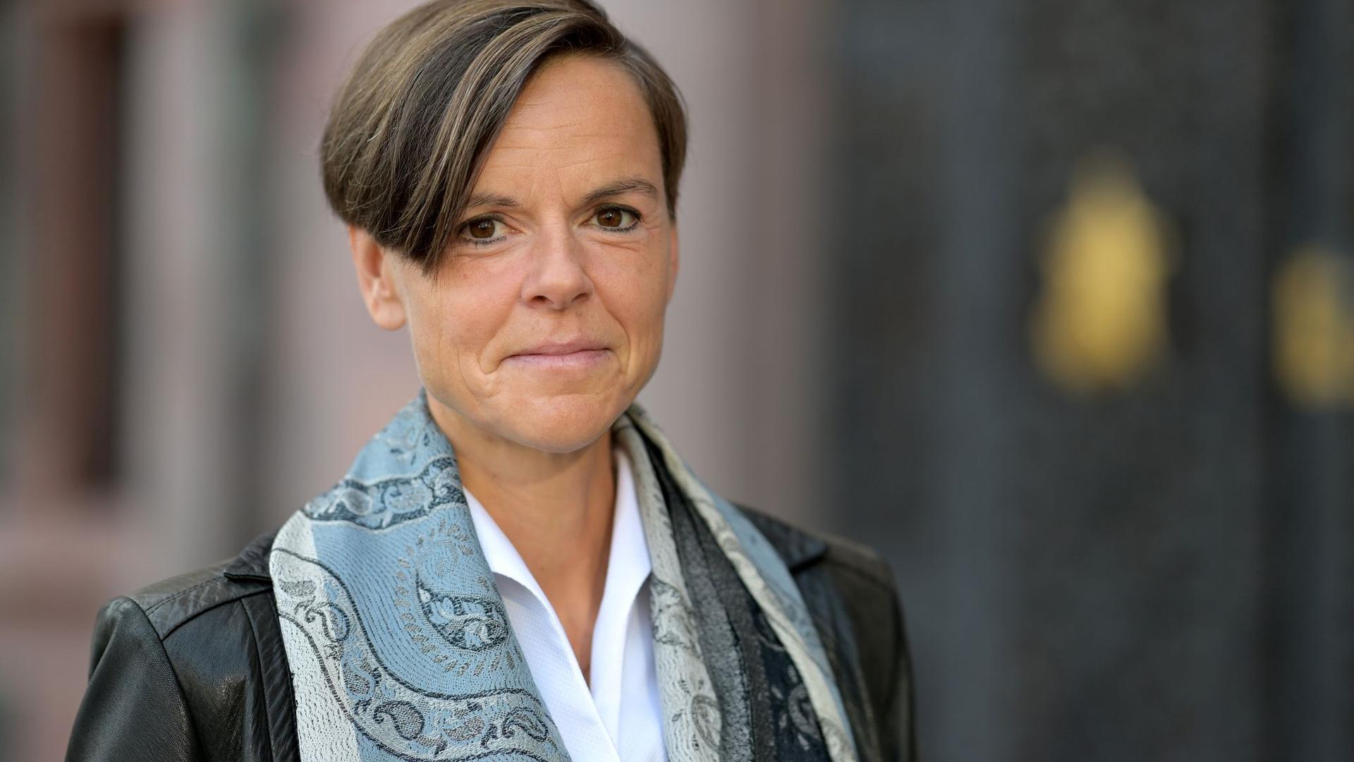 Antje Rávik Strubel, Autorin des Buches „Blaue Frau“, ist mit dem Deutschen Buchpreis ausgezeichnet worden.