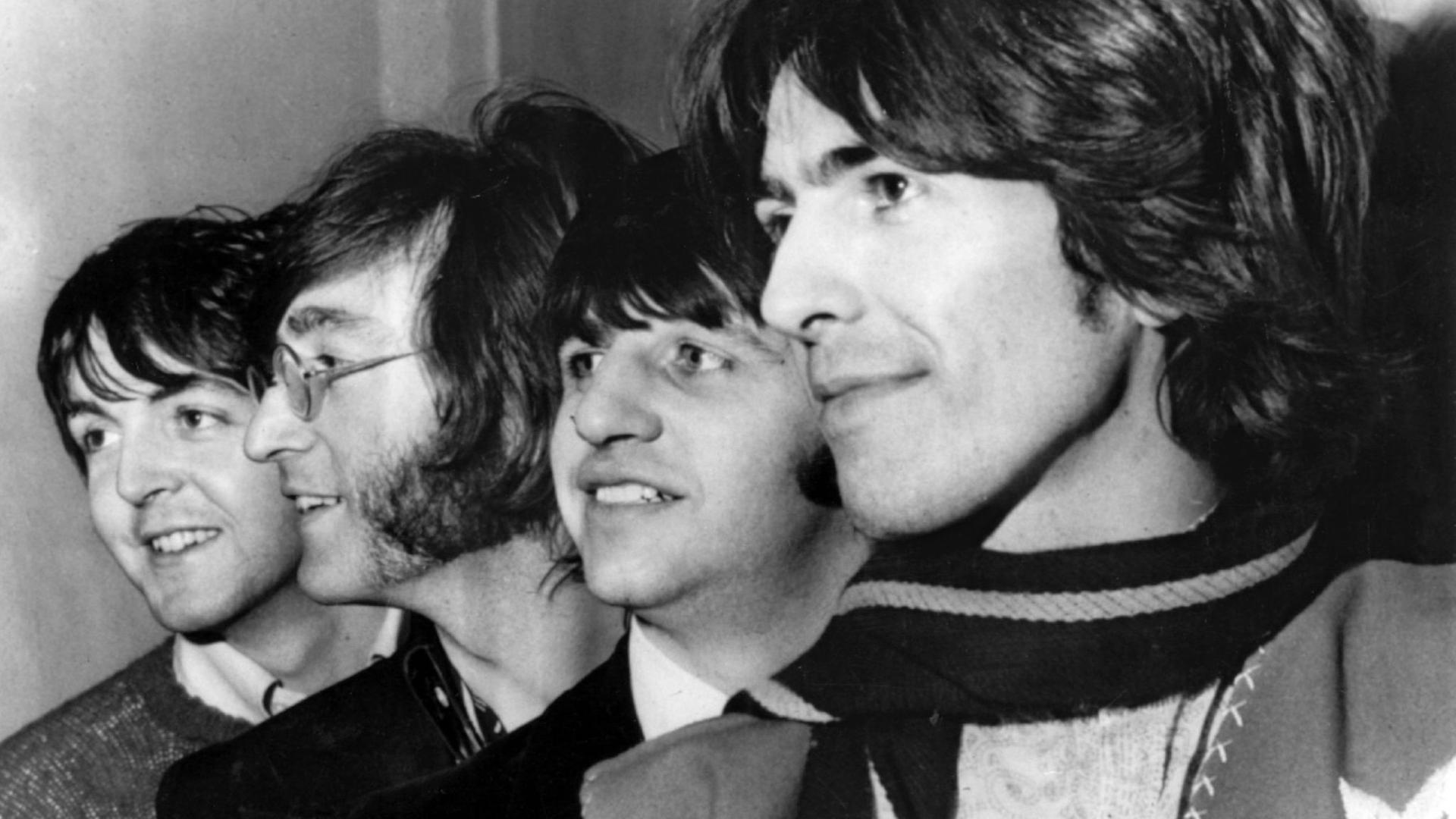 Die Beatles mit Paul McCartney (l-r), John Lennon, Ringo Starr und George Harrison.