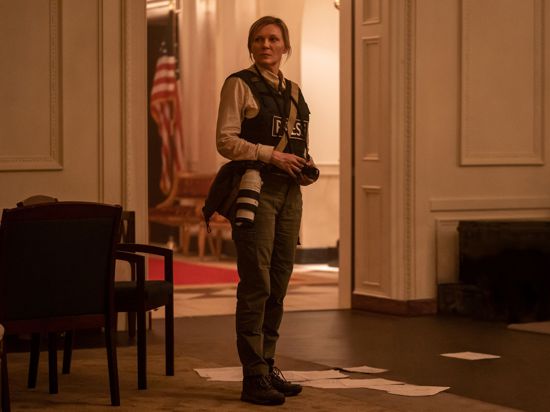 Kirsten Dunst in einer Szene des Films „Civil War“.