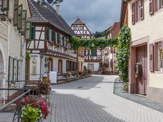 Historische Altstadt von St. Martin, Rheinland-Pfalz, Deutschland  