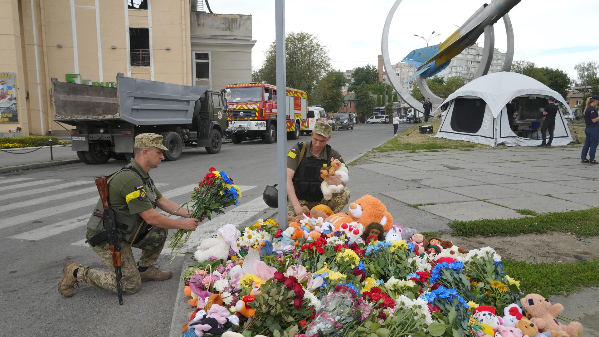 Schwarzer Tag: Bei einem verheerenden russischen Raketenangriff auf die ukrainische Großstadt Winnyzja starben vor zwei Wochen 25 Menschen, darunter mehrere Kinder.