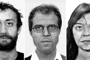Wie sehen die gesuchten RAF-Terroristen Burkhard Garweg, Ernst-Volker-Staub und Daniela Klette heute aus? Im Jahr 2003 fertigte das Bundeskriminalamt eine Alterssimulation an.
