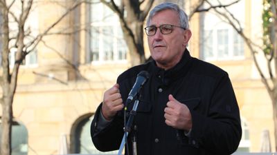 Kritik an der „Bildungsmisere“ im Südwesten: Linken-Chef Bernd Riexinger eröffnete am Samstag in Karlsruhe die Kampagne seiner Partei für die Landtagswahl-2021.