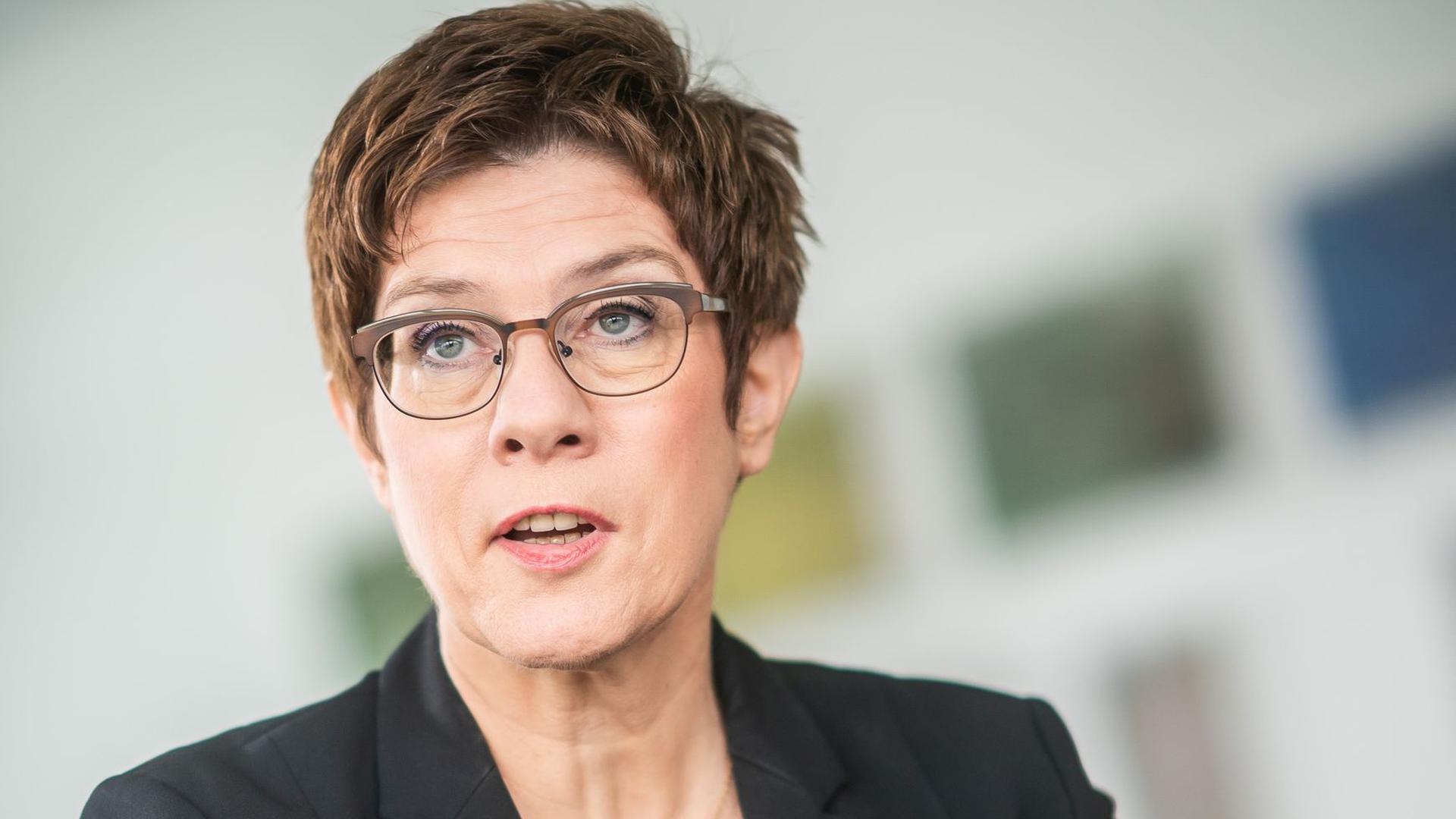 CDU-Politikerin und Bundesverteidigungsministerin Annegret Kramp-Karrenbauer.