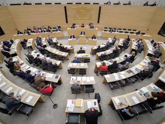 Der Landtag von Baden-Württemberg in Stuttgart.