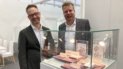 Trauringe von A. Gerstner mit Firmenchef Eberhardt Auerbach-Fröhling und Matthias Roller