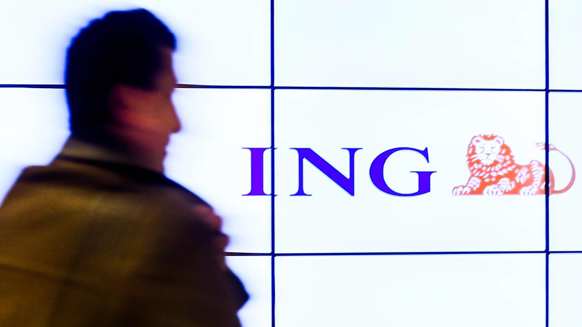 Das Logo der Bank ING ist zu sehen.