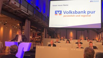 Das Kind hat einen Namen: Die Volksbank Karlsruhe Baden Baden heißt künftig Volksbank pur.  Foto: Tobias Symanski