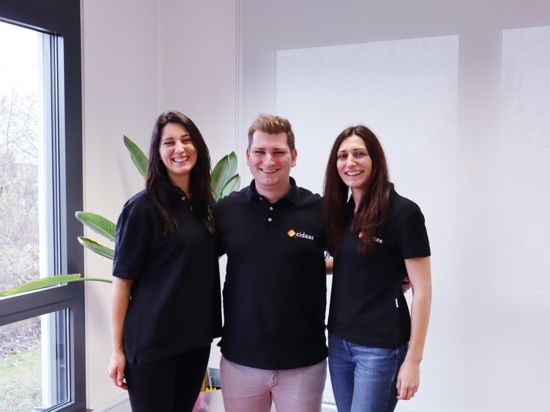 Die nächste Generation bei Widas (von links): Yael, Sadrick und Noa Widmann arbeiten in der Geschäftsführung des IT-Produkthauses in Wimsheim im Enzkreiz.