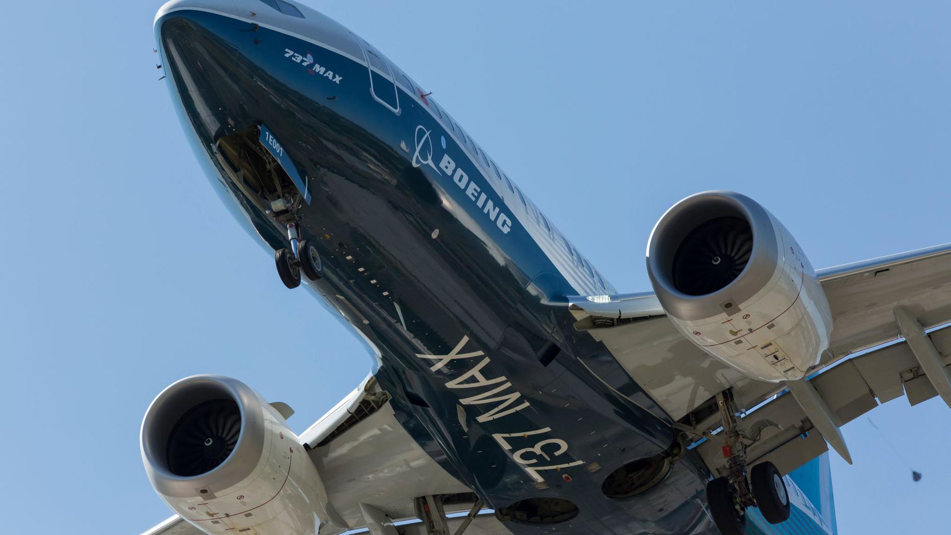 Eine Boeing 737 MAX 7. Mit dem Flugzeugmodell fing die Krise beim US-Flugzeugbauer an.