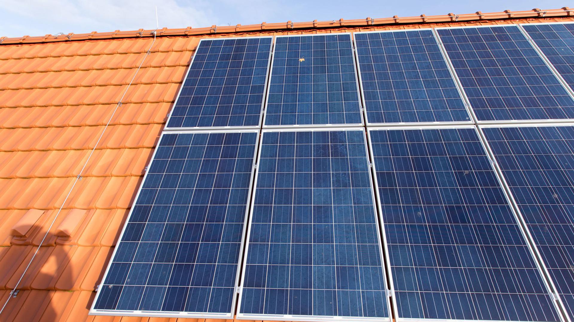 Eine Photovoltaik-Anlage auf dem Dach eines Hauses in Haren. Die Solarwirtschaft sieht die Reform des Erneuerbare-Energien-Gesetzes als „Marktbremse“.