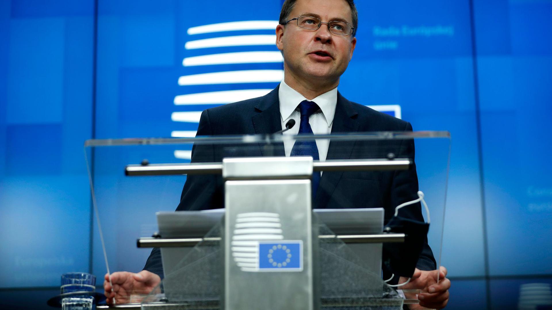 EU-Handelskommissar Valdis Dombrovskis.