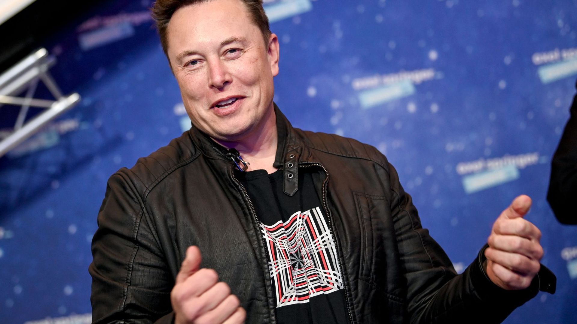 Elon Musk, Tesla-CEO bei der Verleihung des Axel Springer Award.