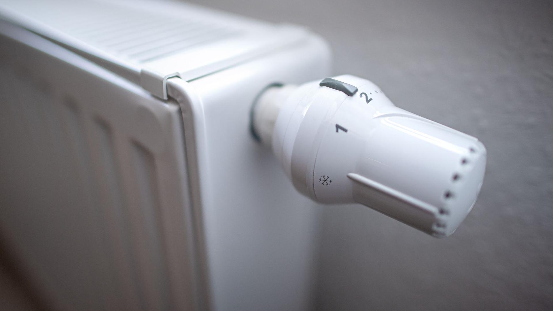 Das Thermostat einer Heizung. Die Menschen in Deutschland haben erneut mehr Energie zum Wohnen verbraucht.