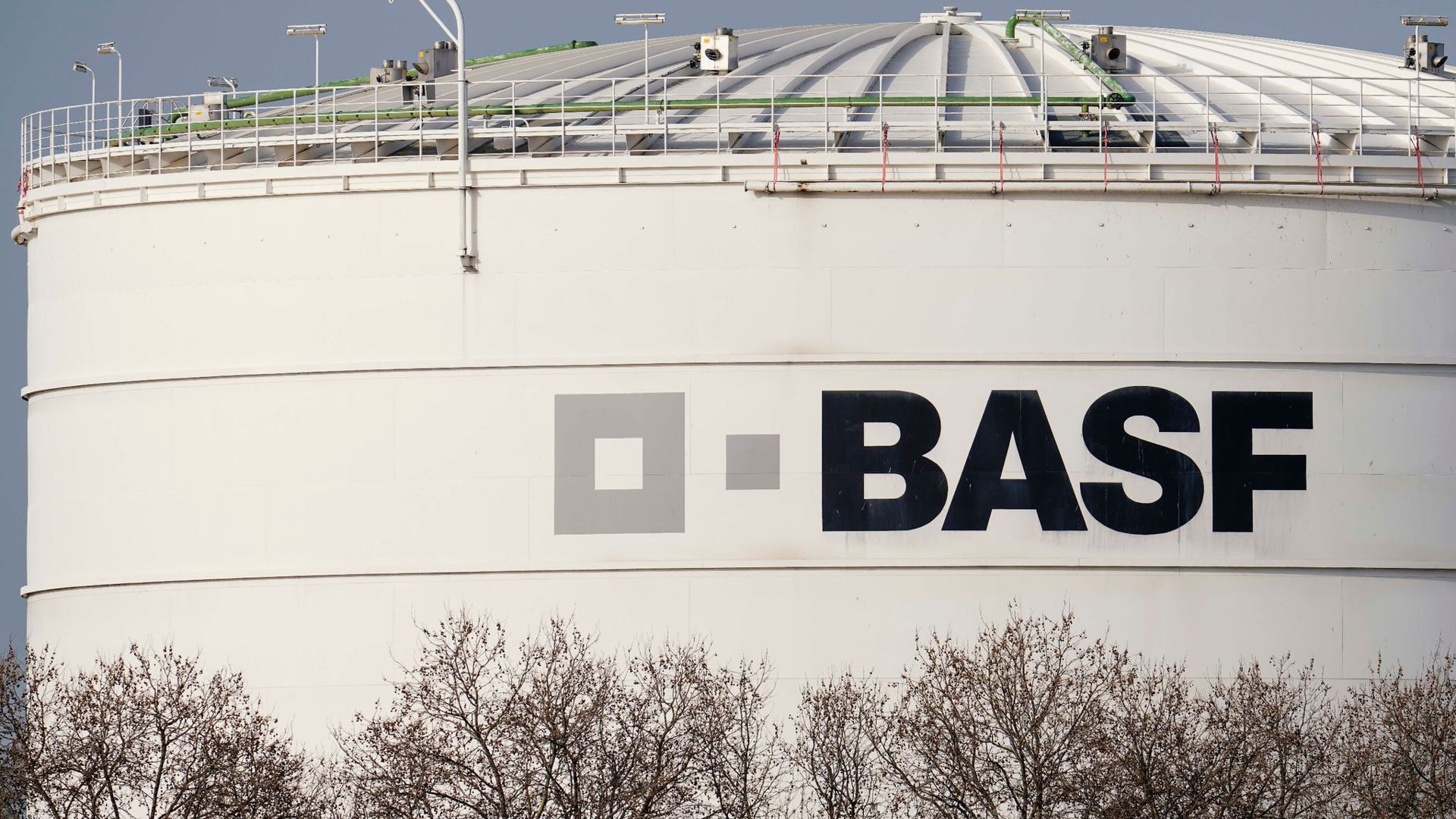 Blick auf das BASF-Werksgelände in Ludwigshafen.