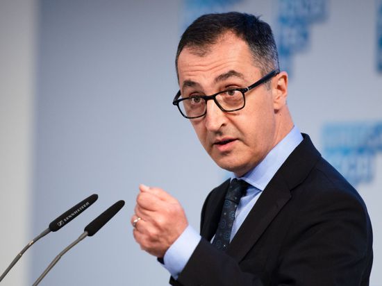 Bundeslandwirtschaftsminister Cem Özdemir (Bündnis 90/Die Grünen) bei einer Veranstaltung in Köln.