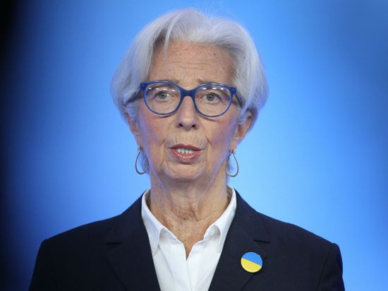 EZB-Präsidentin Christine Lagarde hat die hohe Inflation scharf im Blick.