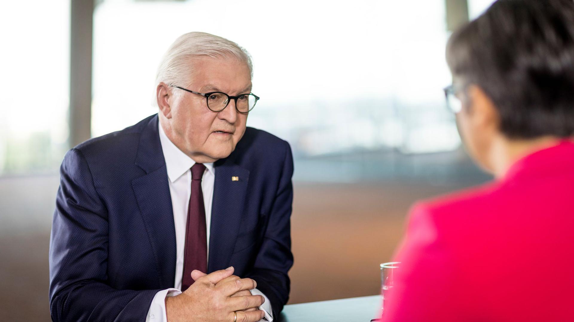 Bundespräsident Frank-Walter Steinmeier in einem Interview der Sendung „Berlin direkt – Sommerinterviews“.