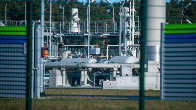 In Lubmin kommt die Ostsee-Pipeline Nord Stream 2 an, über die derzeit kein russisches Gas geliefert wird.