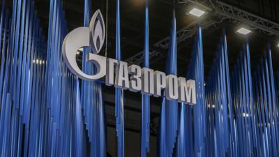 Das Logo des Energiekonzerns Gazprom: Der russische Staatskonzern droht der Republik Moldau mit einem kompletten Lieferstopp.