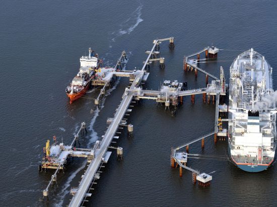 Der erste Anleger für Schiffe mit Flüssigerdgas in Wilhelmshaven.