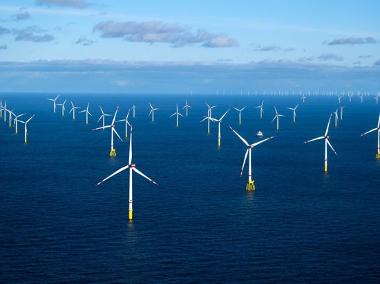 Der Offshore-Windpark Dolwin Alpha in der Nordsee.