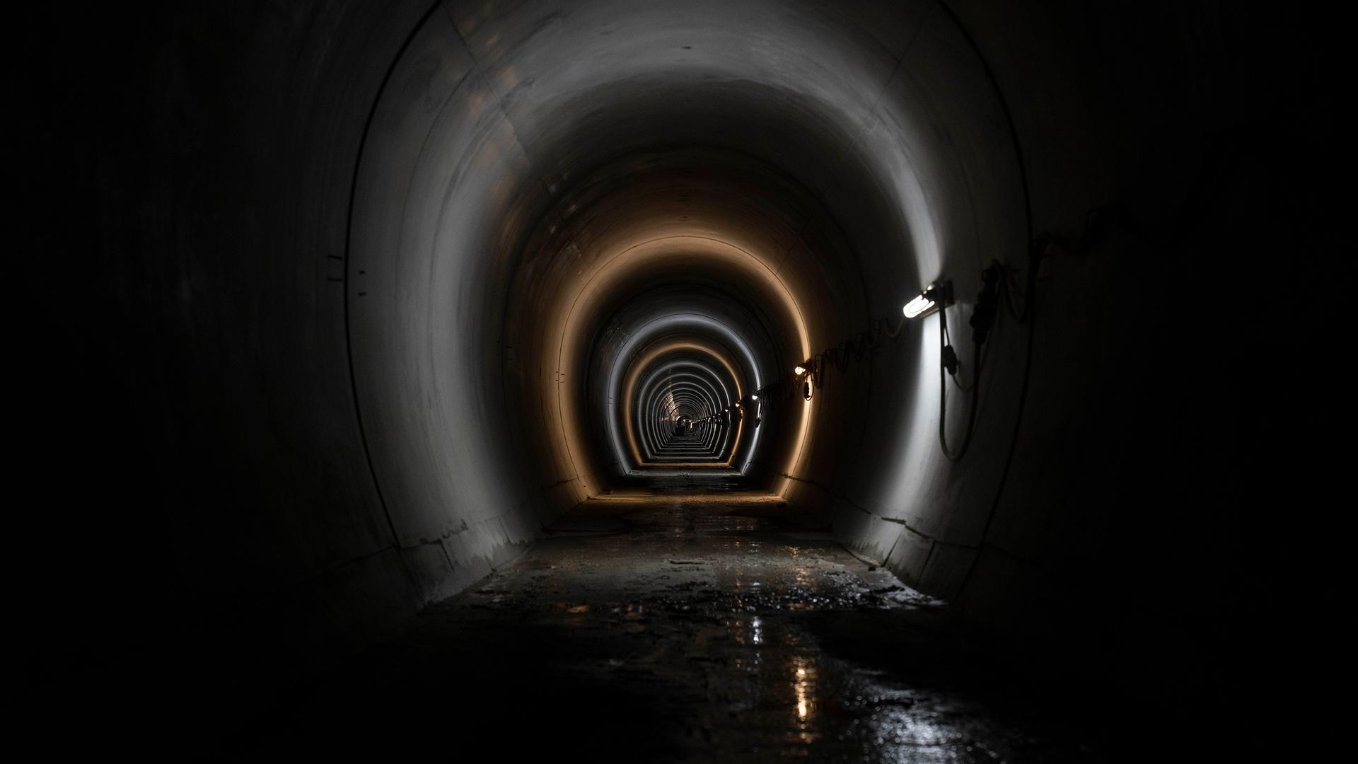 Arlinger Tunnel Baustelle