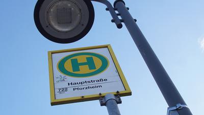 Eine Haltestelle in Remchingen: Während dort die Busse abfuhren, diskutierte der Kreistag ein paar Meter weiter in der Kulturhalle darüber, wie die Zuständigkeiten beim Verkehrsverbund Pforzheim Enzkreis (VPE) geregelt werden sollen.