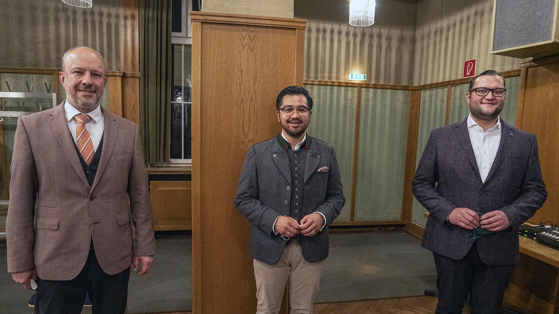 Diese drei Kandidaten erreichten die höchsten Stimmenzahlen bei der Bürgermeisterwahl in Bad Wildbad. Von links Dietmar Fischer aus Bad Liebenzell, Fabian Weiler aus Wildbad und Stimmenkönig Marco Gauger aus Freudenstadt.          