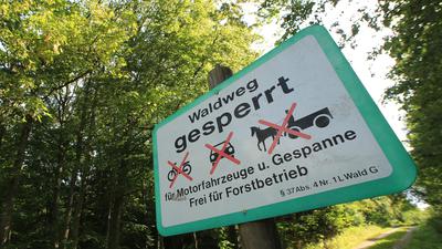 Für Bebauungspläne gesperrt? Feldweg im Pforzheimer Klapfenhardt-Wald. 