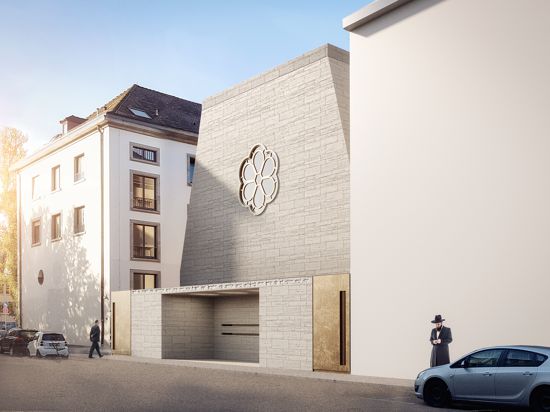 Entwurf für eine Synagoge in der Emilienstraße in Pforzheim