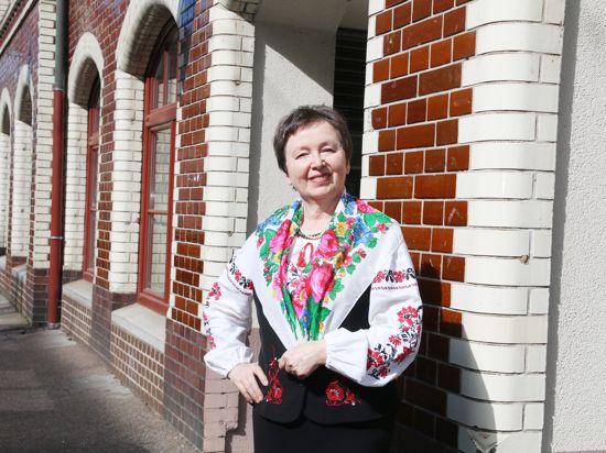 Freut sich auf ukrainische Ostern: Oxana Gluchowski organisiert mit der deutsch-ukrainischen Gesellschaft eine Feier am 23. April. Die russisch-orthodoxe Kirche besucht sie seit der Krim-Annexion nicht mehr.