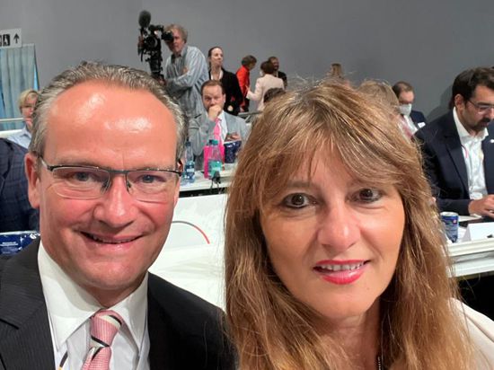Gunther und Oana Krichbaum als Delegierte beim Bundesparteitag der CDU in Hannover