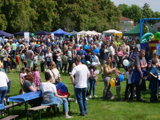 Großer Ansturm am Mittag: Tausende Besucher zog es auf das Gelände am Enzauenpark zum traditionellen Kinderfest des WSP