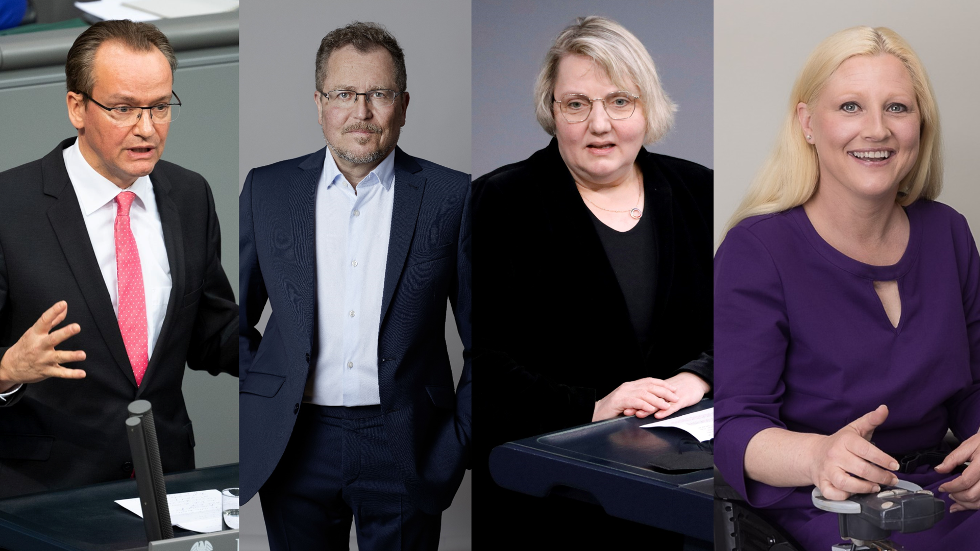 Die Pforzheimer Bundestagsabgeordneten Gunther Krichbaum, Rainer Semet, Katja Mast und Stephanie Aeffner.