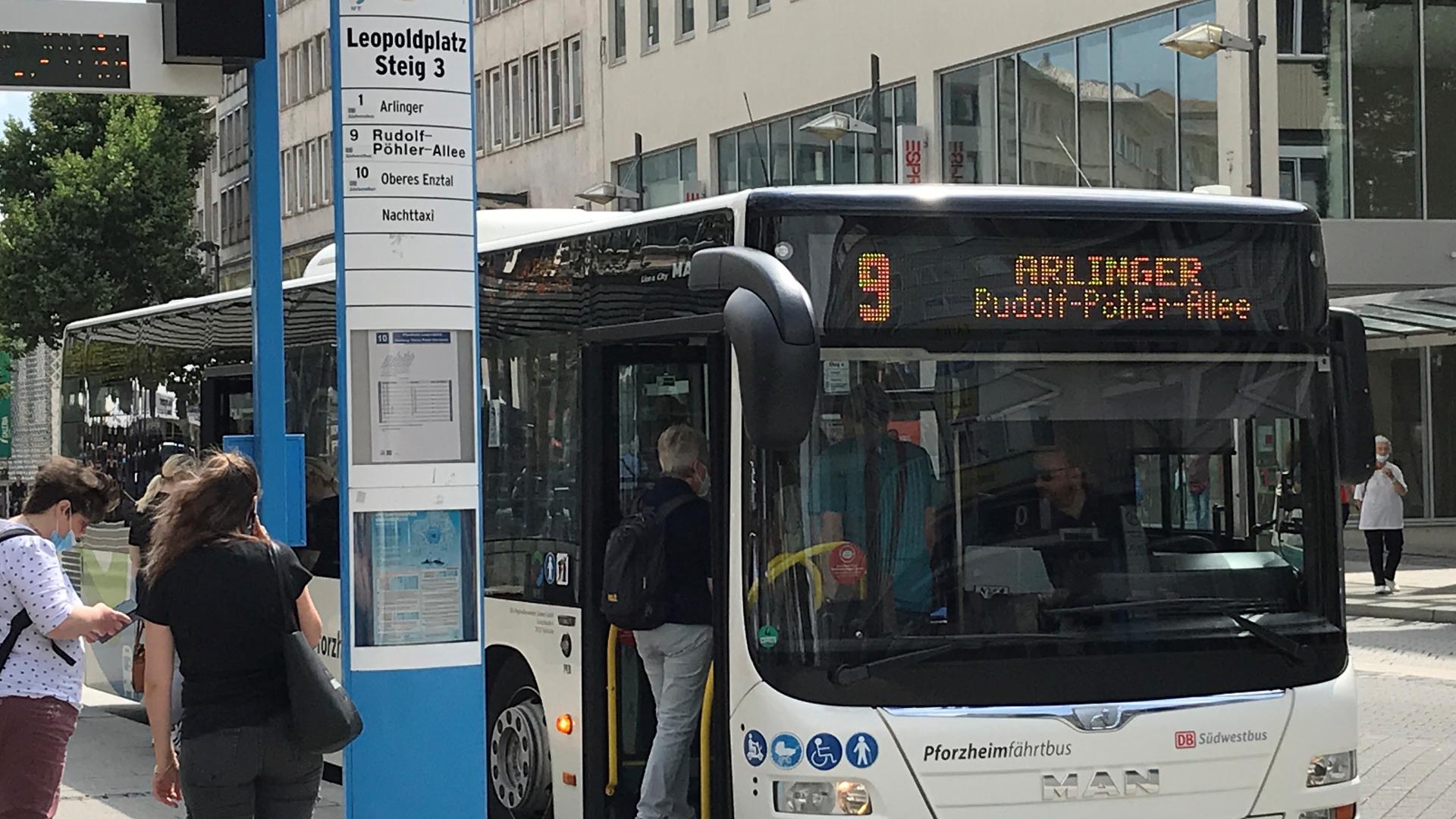 Stadtbus in Pforzheim