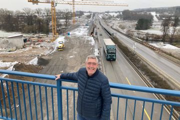 Positiv überrascht vom Baufortschritt auf der Autobahn 8 ist Bernd Schuster, Vorsitzender von „Leise A8“. Der Verein setzt sich seit fast 20 Jahren dafür ein, dass der Ausbau zwischen den Anschlussstellen Pforzheim-Nord und -Süd für die Anwohner erträglich bleibt.