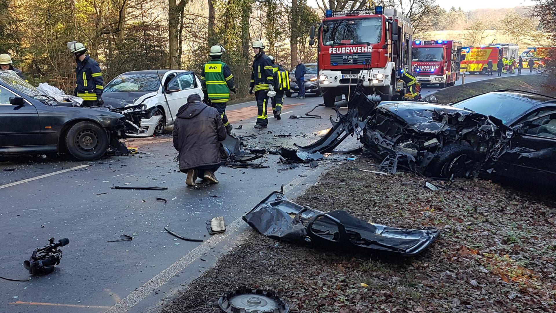 Schwerer Unfall bei Pforzheim.