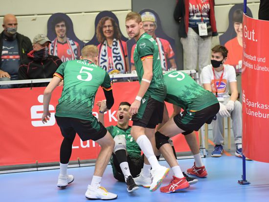 Bisons Bühl feiern 3:1-Sieg bei SVG Lüneburg, Volleyball-Bundesliga 2020/21