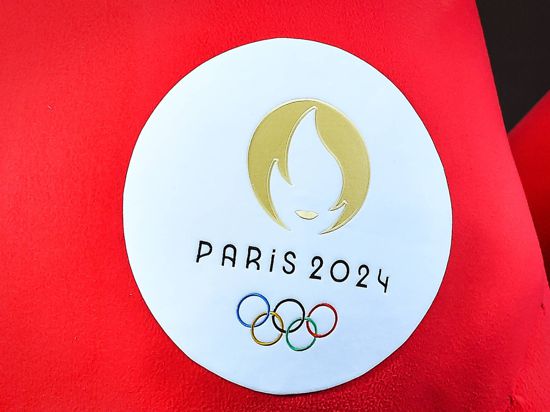  November 14, 2022, Saint-Denis, France, France: Paris 2024 Olympic Games, Olympische Spiele, Olympia, OS logo illustration during the official presentation of the Paris 2024 Olympic mascots on November 14, 2022 in Saint-Denis near Paris, France. Saint-Denis France - ZUMAm308 20221114_zsp_m308_011 Copyright: xMatthieuxMirvillex