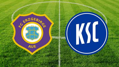 Der KSC spielt auswärts gegen den FC Erzgebirge Aue.