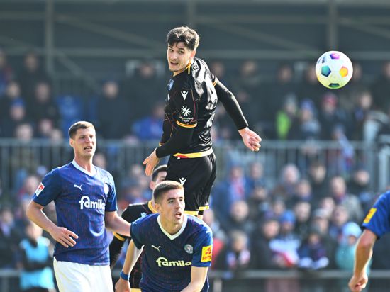 Igor Matanovic kam bei der 0:1-Niederlage mit dem Karlsruher SC in Kiel im Strafraum nicht zur Geltung wie in den Spielen davor. 